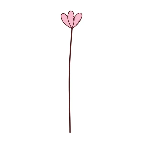 Sevimli çiçek çizilmiş simgesi — Stok Vektör