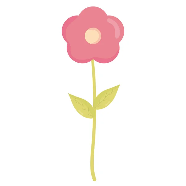 Ikona kwiatów i liści — Wektor stockowy