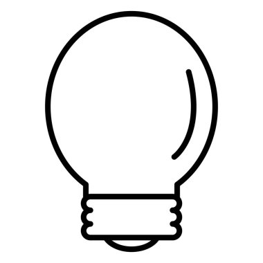 Ampul Işık izole simgesi