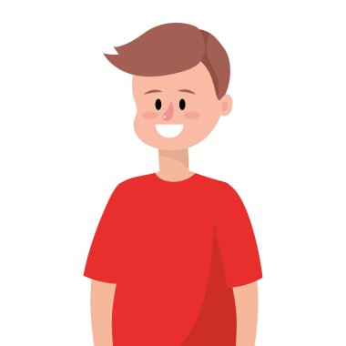 sevimli upperbody adam çizgi film