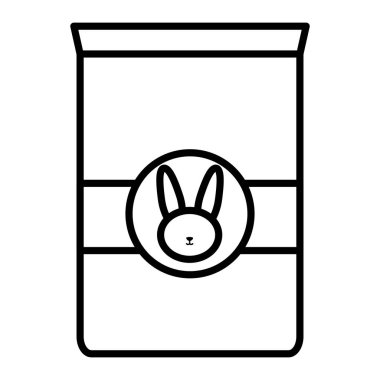 Pet Çanta simge tavşan yemek