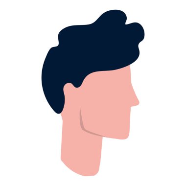 Adamın yüzü karikatür