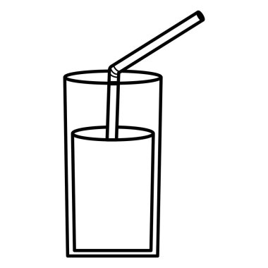 cam suyu meyve ve saman ile