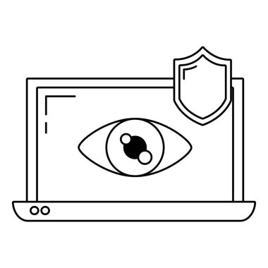 Güvenlik sistemi çizgi film