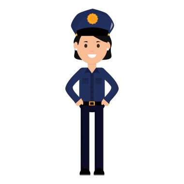 kadın polis memuru avatar karakter