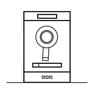 teknoloji smartphone çizgi film