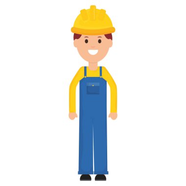 Oluşturucu işçisi kask ile