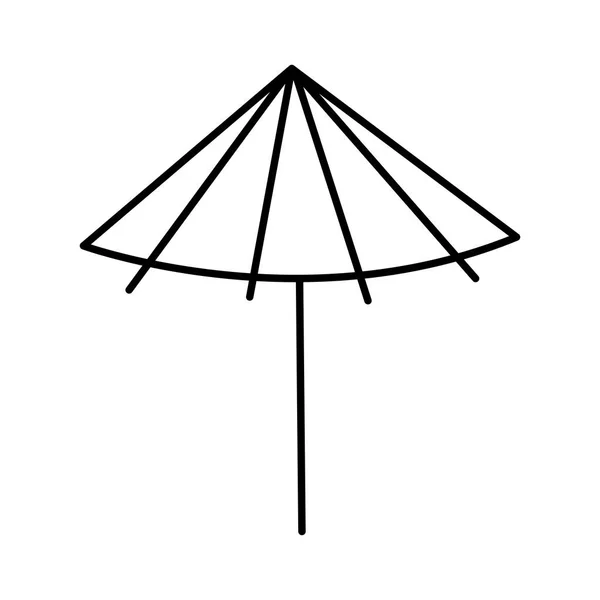Růžový deštník kreslený — Stockový vektor