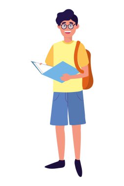 Genç insanlar çizgi film karakteri