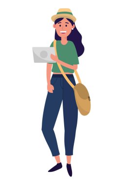 Genç insanlar çizgi film karakteri