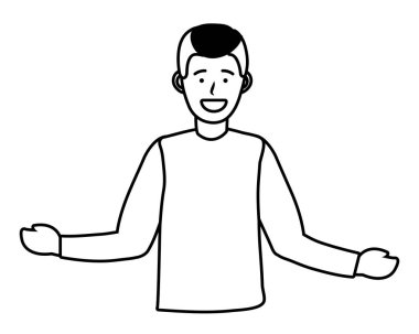 adam portre avatar siyah ve beyaz