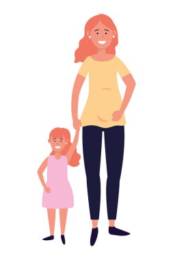 çocuk ile hamile kadın