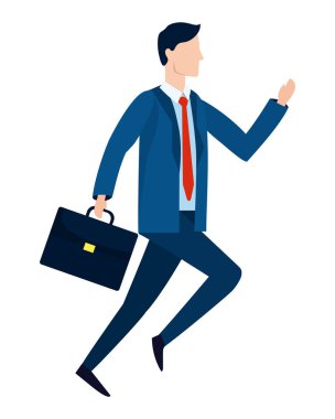 başarılı bir iş adamı avatar çizgi film