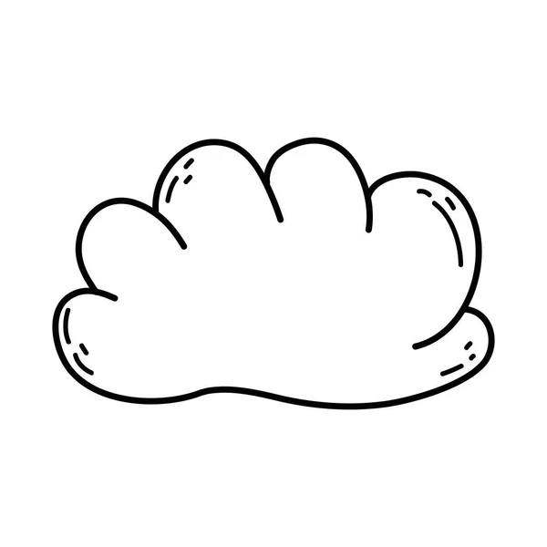 Cute fairytale cloud icon — Stock Vector