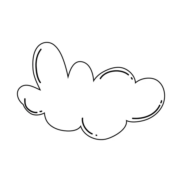 Cute fairytale cloud icon — Stock Vector