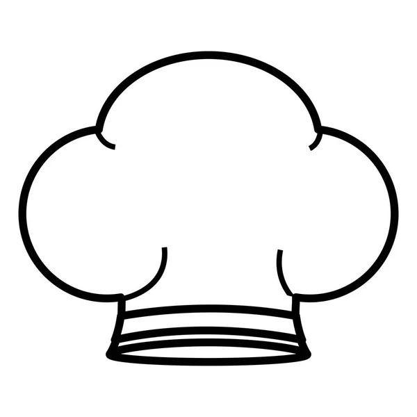 Chapeau chef icône uniforme — Image vectorielle