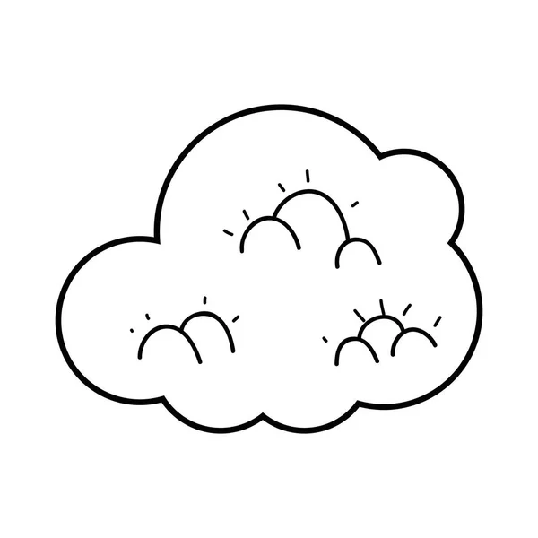 귀여운 동화 구름 아이콘 — 스톡 벡터