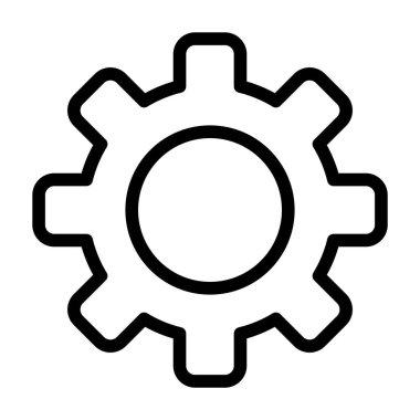 vites ayarları izole simgesi