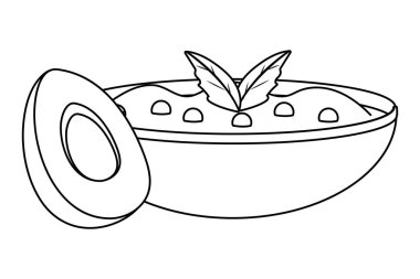 lezzetli Meksika yemeği çizgi film