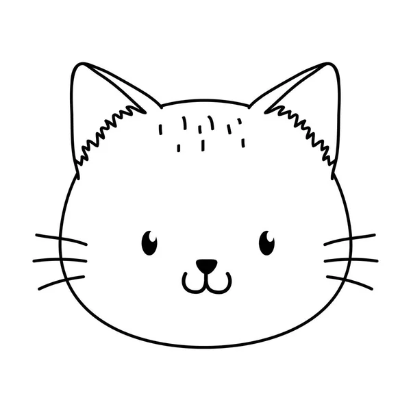 Cute cat woodland character — Stock Vector