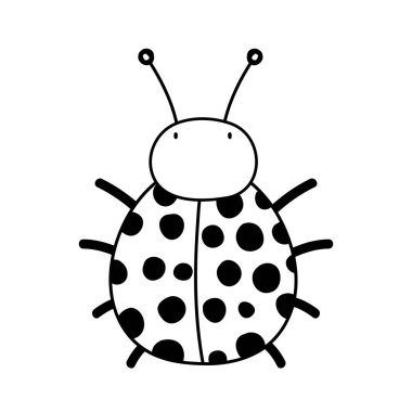 sevimli ve küçük uğur böceği