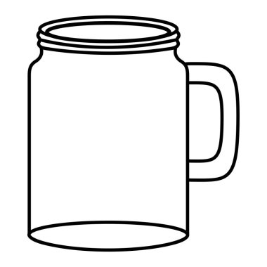 Mason kavanoz cam boş