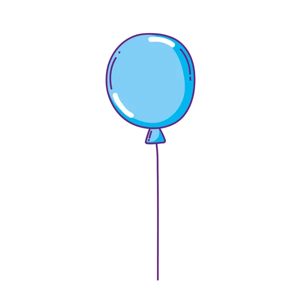 Ballon de fête hélium flottant — Image vectorielle