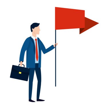 başarılı bir iş adamı avatar çizgi film