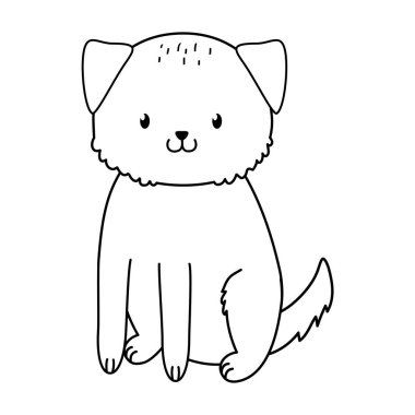 sevimli köpek ormanlık karakter