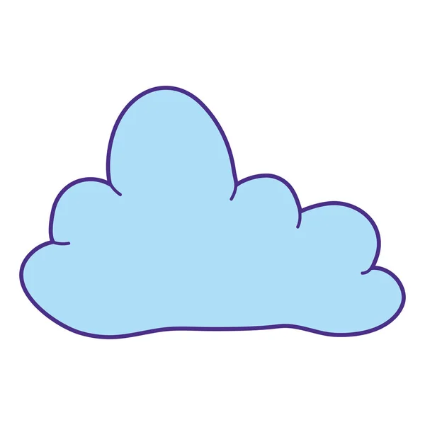 Cute Fairytale wolk icoon — Stockvector