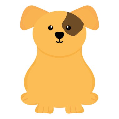 Sevimli köpek evcil hayvan karakteri