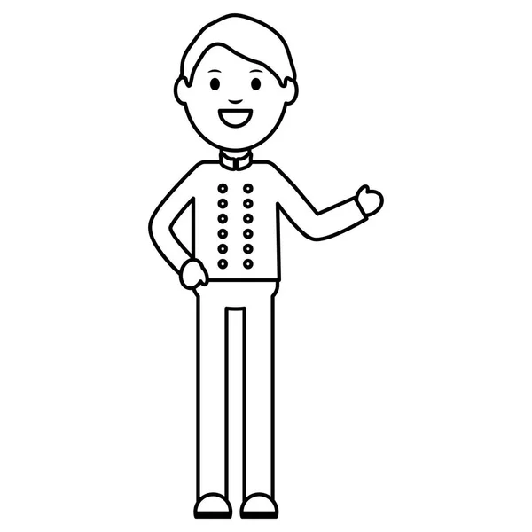 Jeune garçon avatar personnage — Image vectorielle