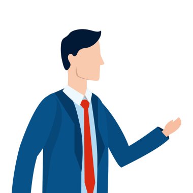 başarılı bir iş adamı avatar çizgi film