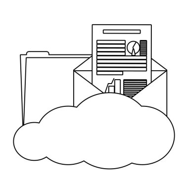 İş grafiği ve siyah beyaz kar