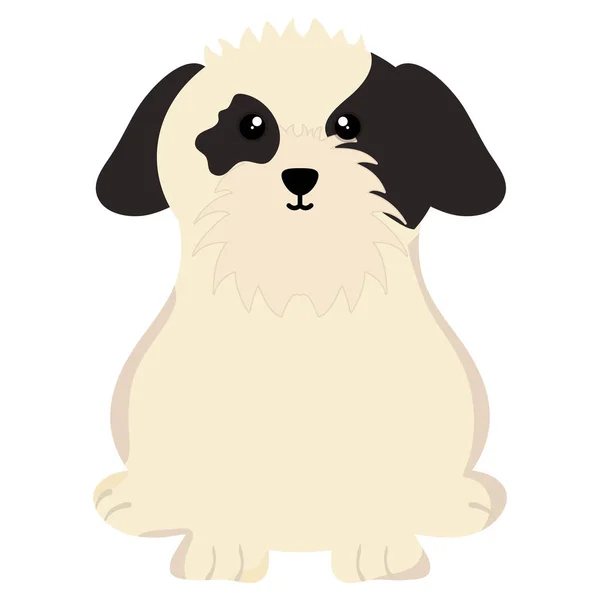 Aranyos kis kutya kisállat karakter — Stock Vector