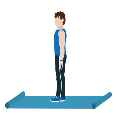 egzersiz yapan erkek uygun