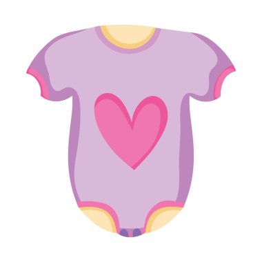 kalp ile giysi bebek