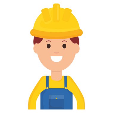 Oluşturucu işçisi kask ile