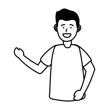 Çocuk oğlan portre siyah beyaz