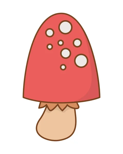 Nature champignon dessin animé — Image vectorielle