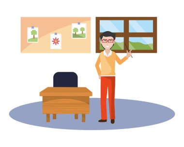 okul adam öğretmen çizgi film