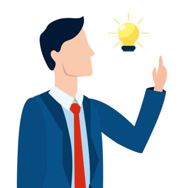 başarılı bir iş adamı avatar çizgi film