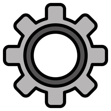 vites ayarları izole simgesi