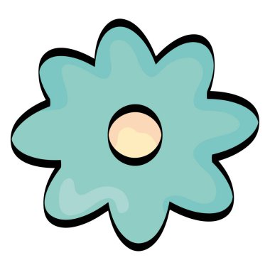 güzel çiçek dekoratif simgesi