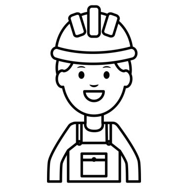 Oluşturucu işçisi kask ile