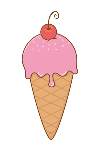 Значок мороженого — стоковый вектор