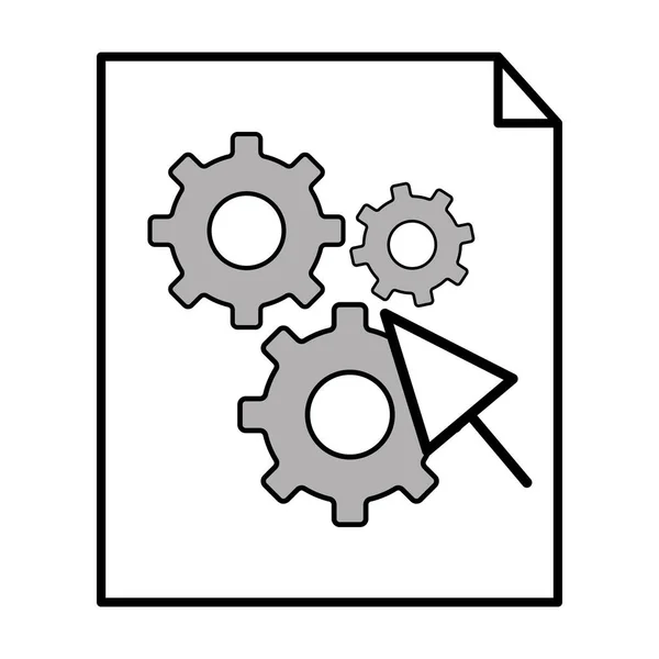 技術コンピューティング漫画 — ストックベクタ