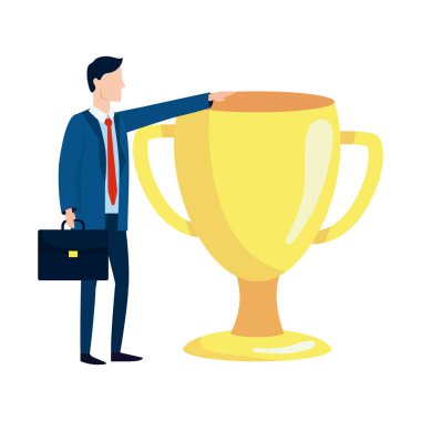 başarılı bir iş adamı avatar çizgi film