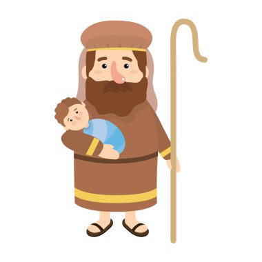 Noel nativity sahne karikatür