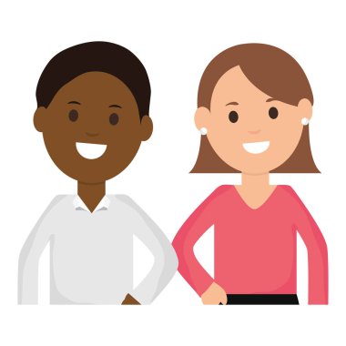 Genç Irklararası çift karakter